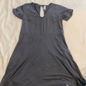 Odille Charcoal Short Sleeve Dress